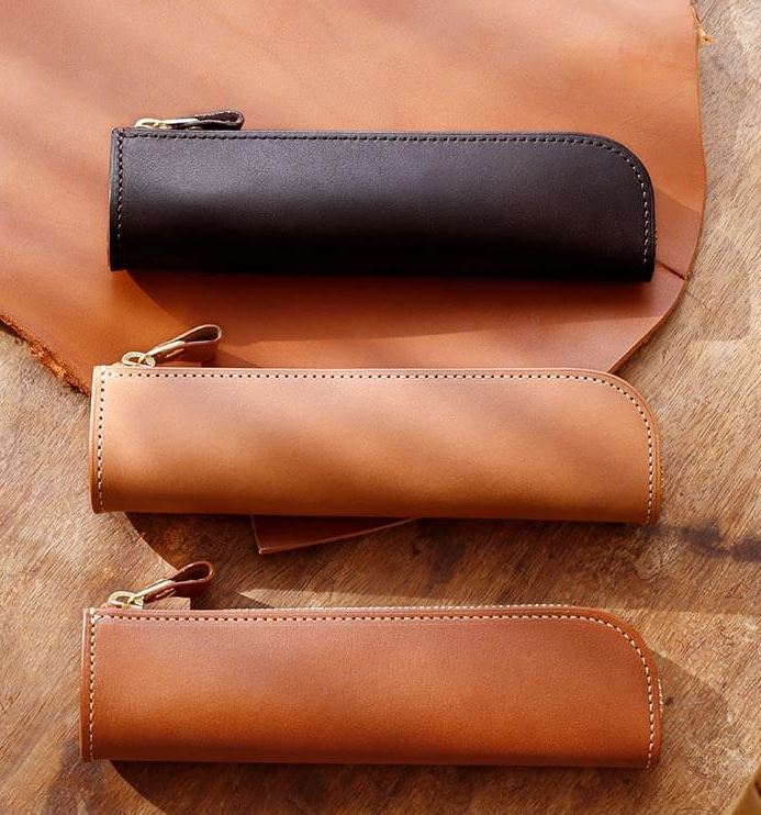 土屋鞄製造所 ナチューラ ヌメ革 ファスナーペンケース レビュー [筆