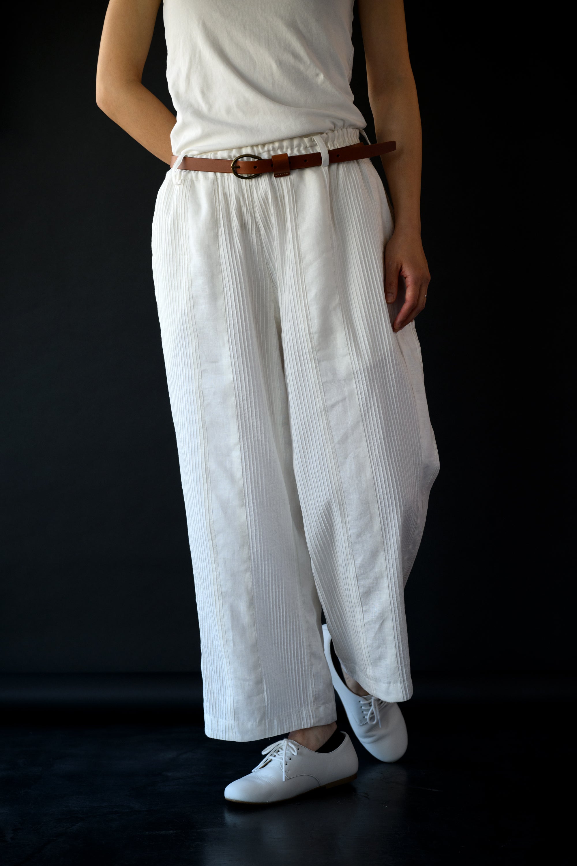 BYBORRE バイボレ パンツ 白 BYBORRE バイボレ パンツ 白 BYBORRE