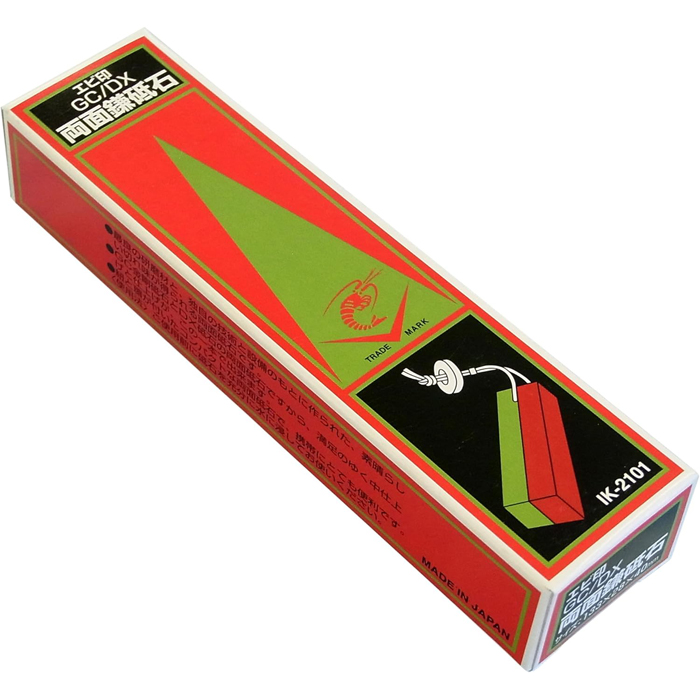 ナニワ研磨工業エビ印 GC/DX 両面鎌砥石 IK-2101【頑張って送料無料！】