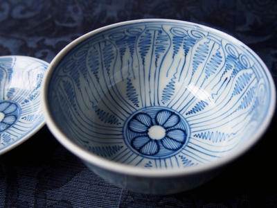 SHOP偶然と必然の間 古伊万里 飯椀 蓋付き 染付