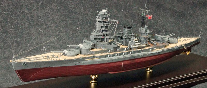ハセガワ1/350日本海軍戦艦 陸奥 徹底ディティールアップ製作記 長門型