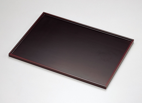 粂治郎】越前塗 溜塗 折敷膳［1枚］木製 漆塗り～ - 日本製高級ギフト