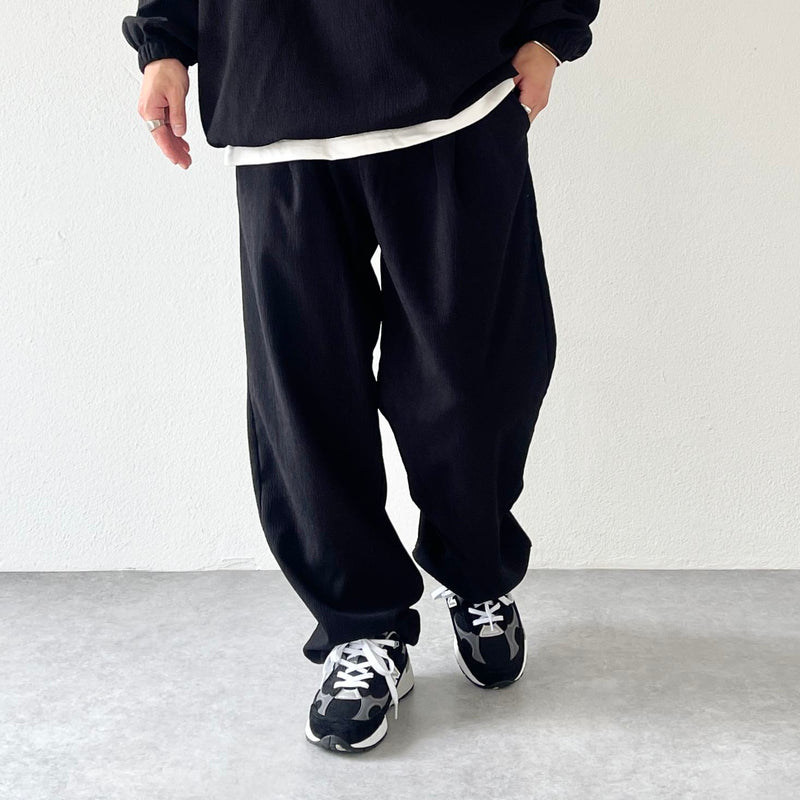 premium slab pants / black（プレミアムスラブパンツ / ブラック