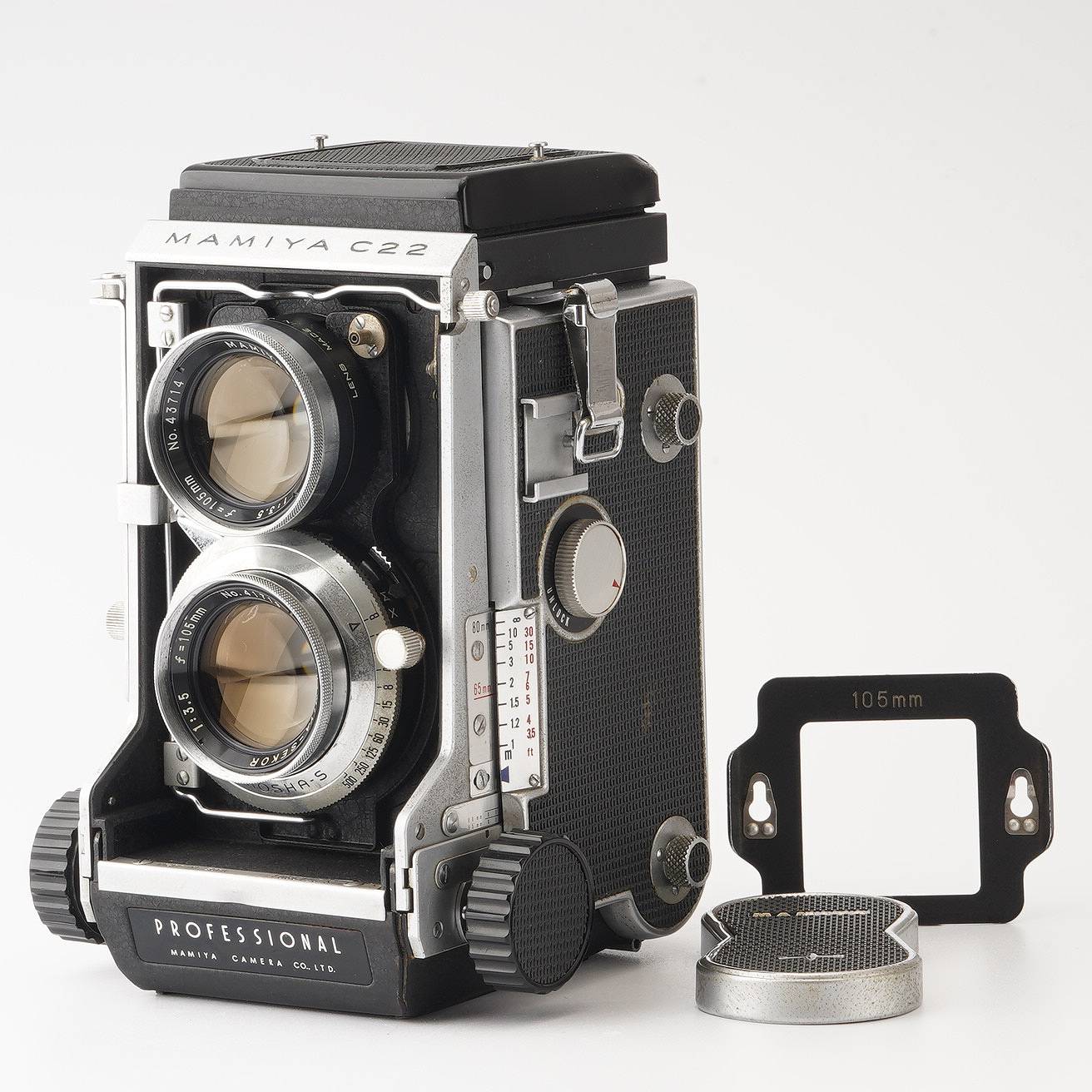 希少 MAMIYAFLEX-C Professional Mamiya-sekor 105mm F3.5 マミヤ
