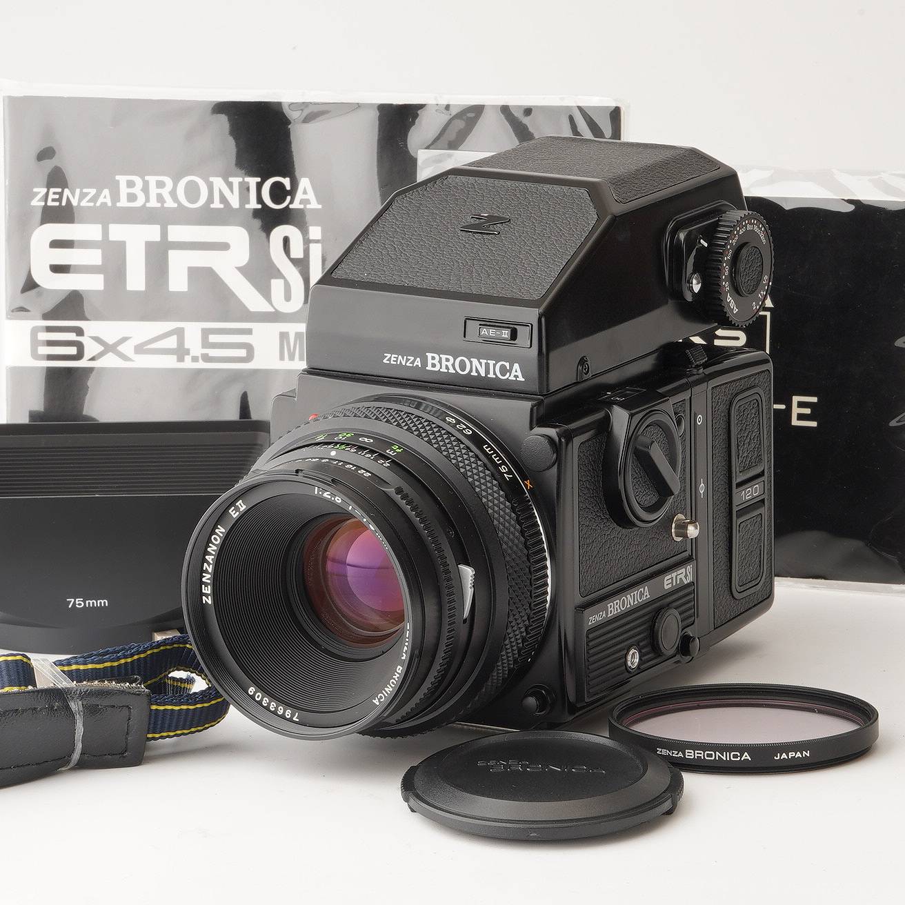 ZENZA BRONICA ETRS 50、75mm 中判フィルムカメラ 難あり