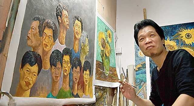 星月夜[中国のゴッホこと趙小勇作］