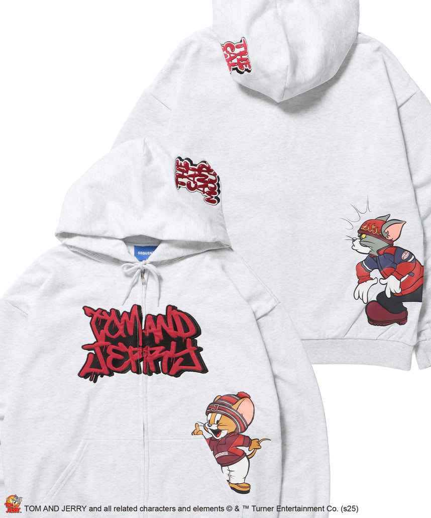 アトリエジジ GG DENIM LINE ワッペンパーカー ピンク｜SEQUENZ