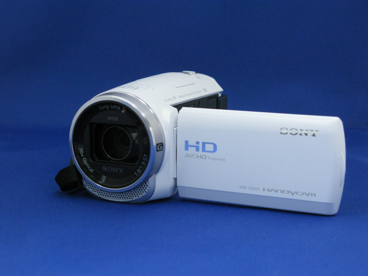 21年SONY ビデオカメラ Handycam HDR-CX680 ホワイト SONY HDR-CX680を