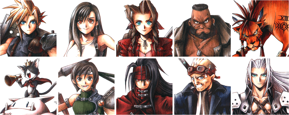 ファイナルファンタジーVII』非売品ポスター 野村哲也 天野喜孝