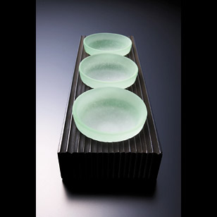 流れ小付丸盆象谷塗 仁田デザイン事務所 仁田貴夫 漆器プロジェクト