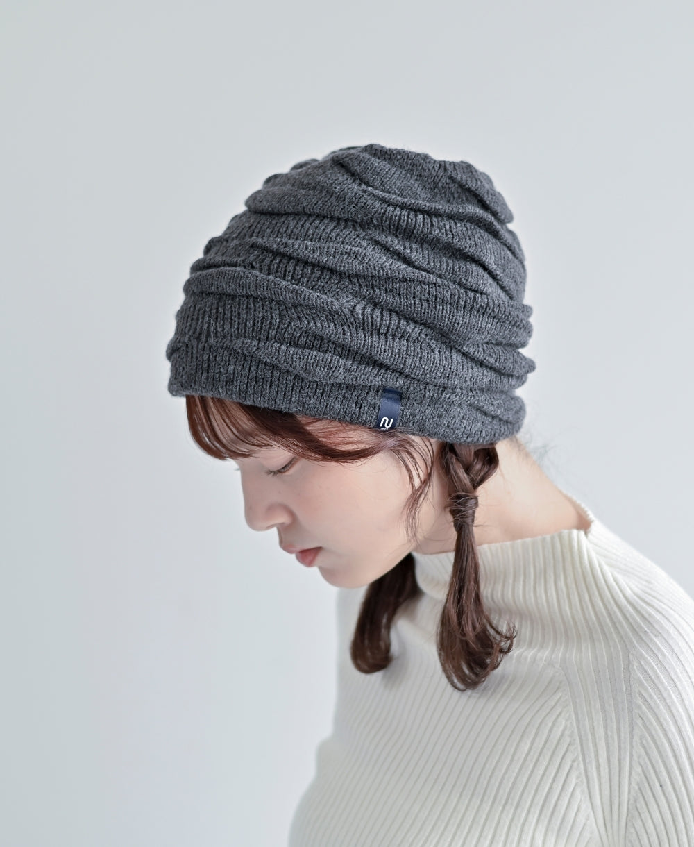くしゅくしゅニット帽【裏地つき】