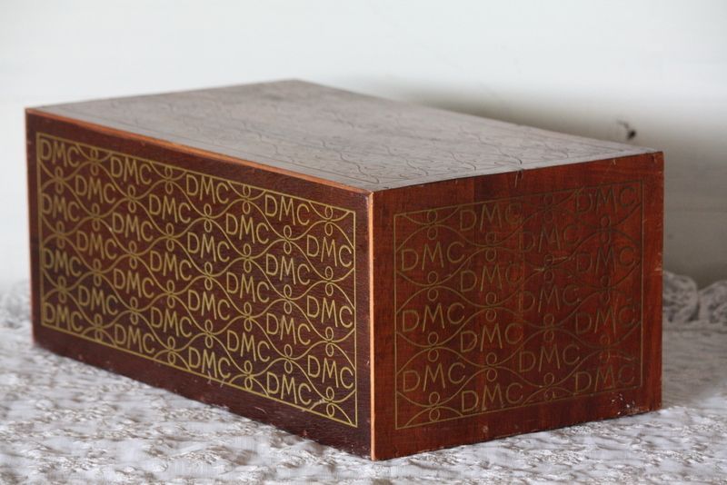 フランスDMC 裁縫箱刺繍糸キャビネット引き出しソーイングボックス