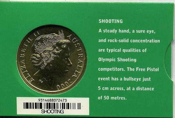 オーストラリア シドニーオリンピック5ドル黄銅貨 射撃 – 野崎コイン
