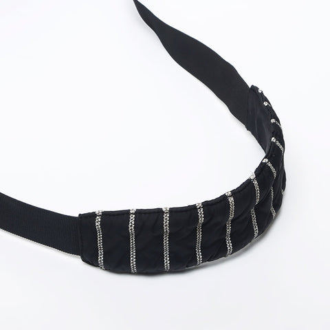 CHANEL ロゴ ブラックナイロンストラップ