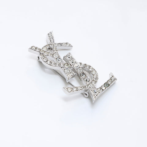 イヴ・サンローラン YVES SAINT LAURENT YSL ロゴ ラインストーン