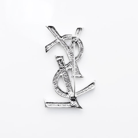 イヴ・サンローラン YVES SAINT LAURENT YSL ロゴ ラインストーン