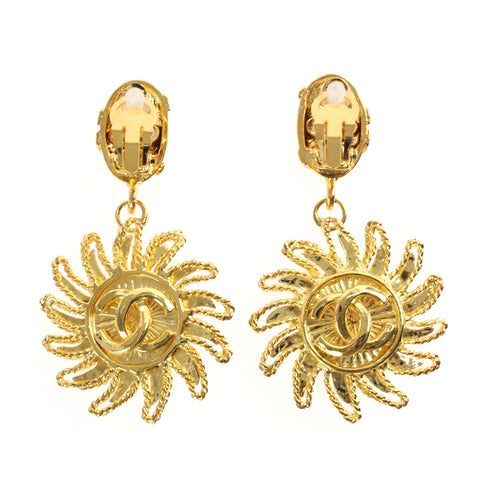 シャネル ブローチ ココマーク 太陽 ヴィンテージ 94A ゴールド CHANEL