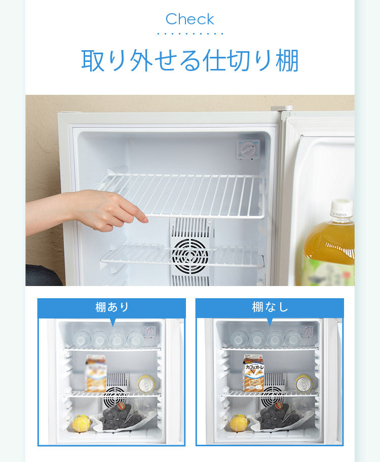 当店限定180日延長保証】 Sun Ruck 木目調 冷蔵庫 48L ペルチェ方式 1