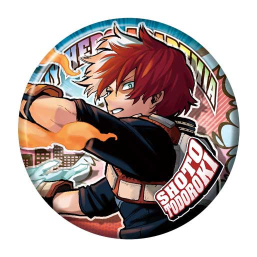 僕のヒーローアカデミア 轟焦凍 原作 JF 絵札缶バッジ ヒロアカ展 原画