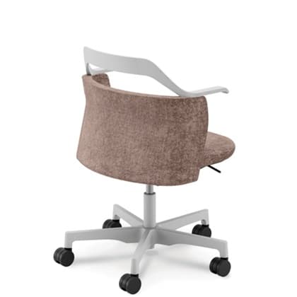 内田洋行椅子2脚 ルディオチェア/ミドルバック肘なしLLA2-100型