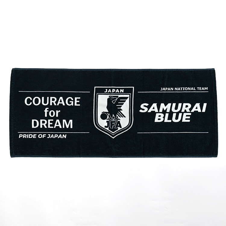 SALE】フェイスタオル(COURAGE for DREAM)(SAMURAI BLUE) STADIUM LINE