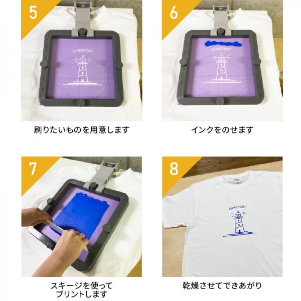 シルクプリントキット Tシャツくんセット TシャツくんBlack [HR-TS-SET