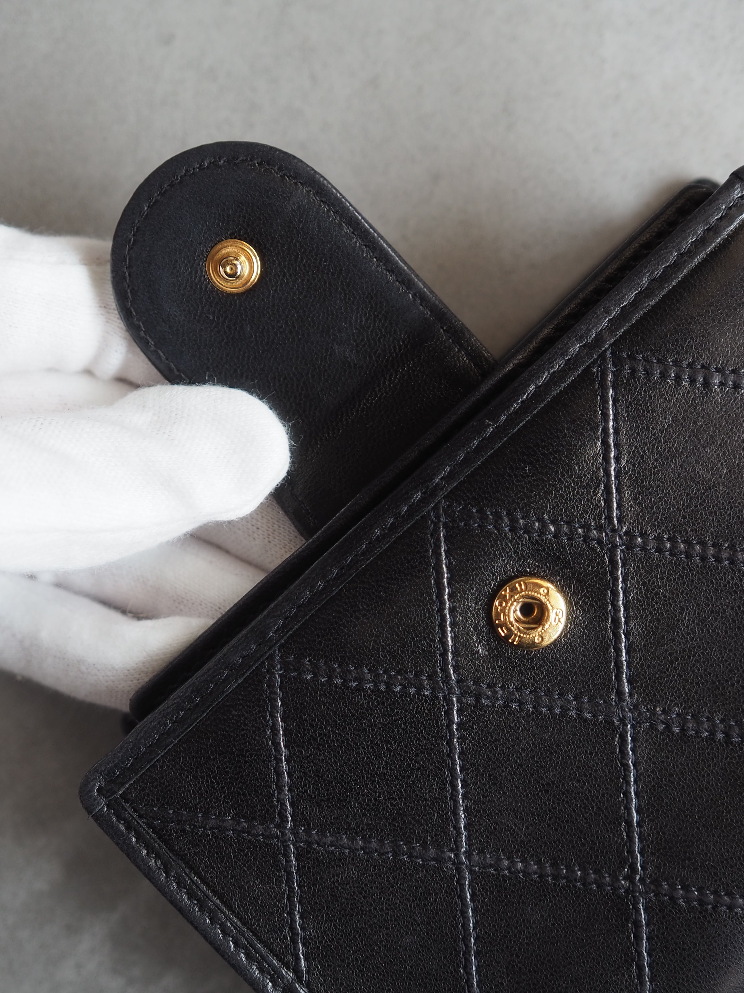 CHANEL シャネル COCO ビコローレ ミニ 財布 コンパクト ウォレット