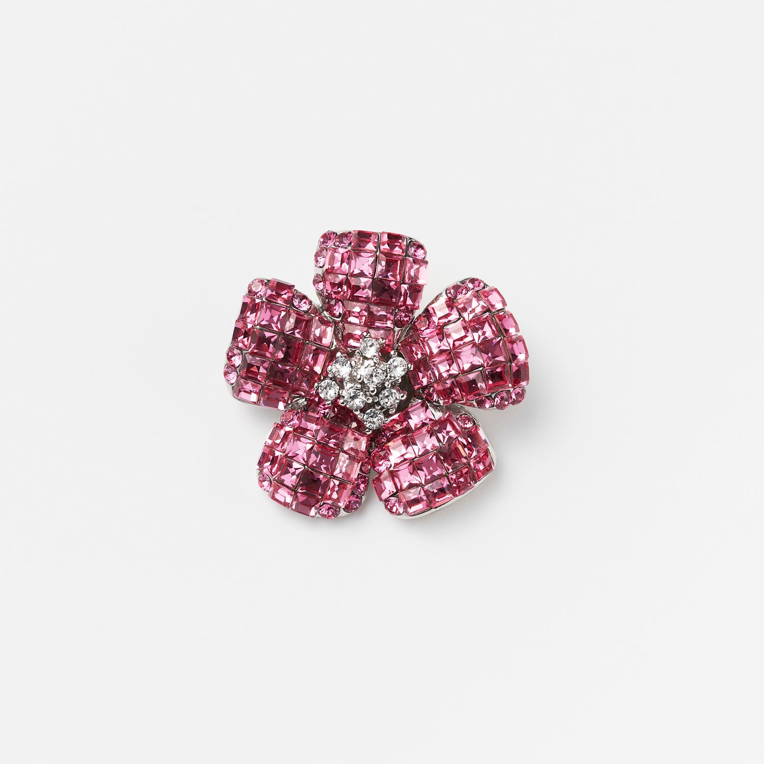 一度短時間使用のみ♡ FOXEY 定番 お花 ブローチ クリア フォクシー