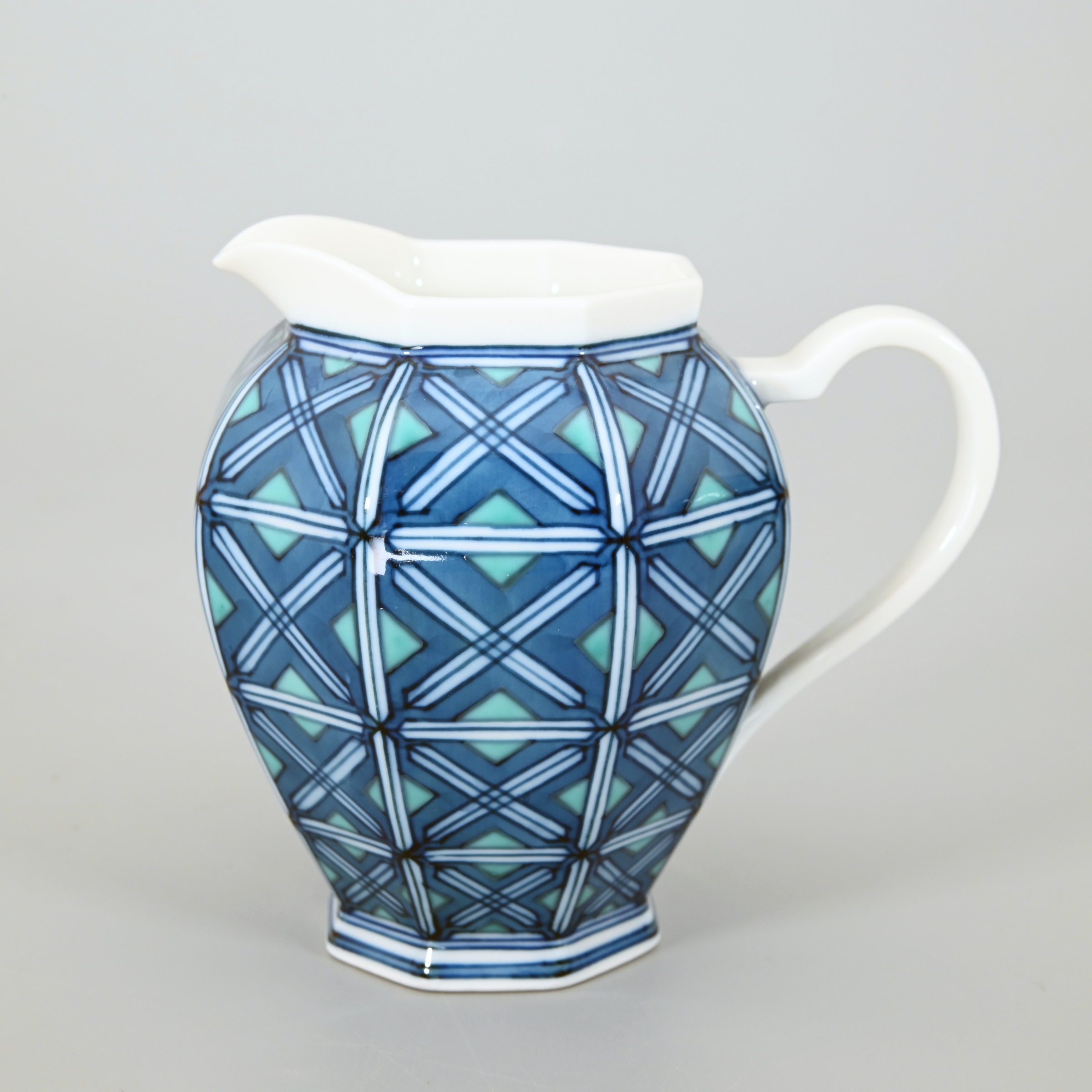 新品未使用品】【香蘭社】ルリ金彩梅春蘭 ボンボニエール ルリ金彩梅