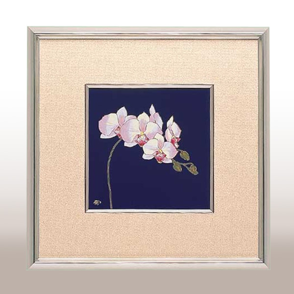 ルリ胡蝶蘭）有田焼 陶額・陶画|有田焼の老舗-香蘭社オンラインショップ