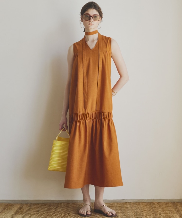 2WAYティアードノースリワンピース(38 ORANGE): ワンピース｜PMbox