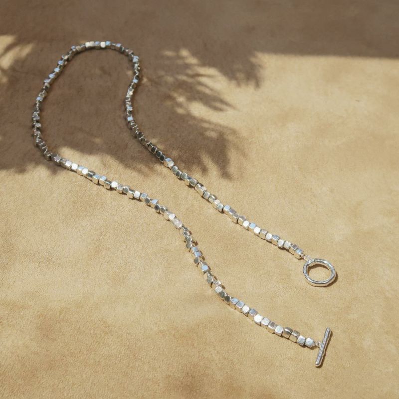 アンティーク シルバーネックレス 帆船 鎖チェーン 希少 ヴィンテージ