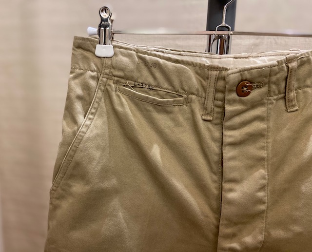 アメリカ軍】ジャストサイズがベスト！ヴィンテージチノトラウザーズ