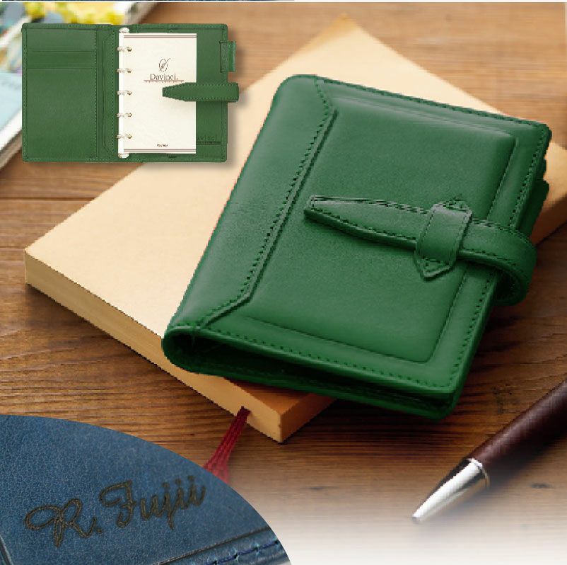 ダヴィンチシステム手帳 ロロマクラシック ミニ5サイズ グリーン 名