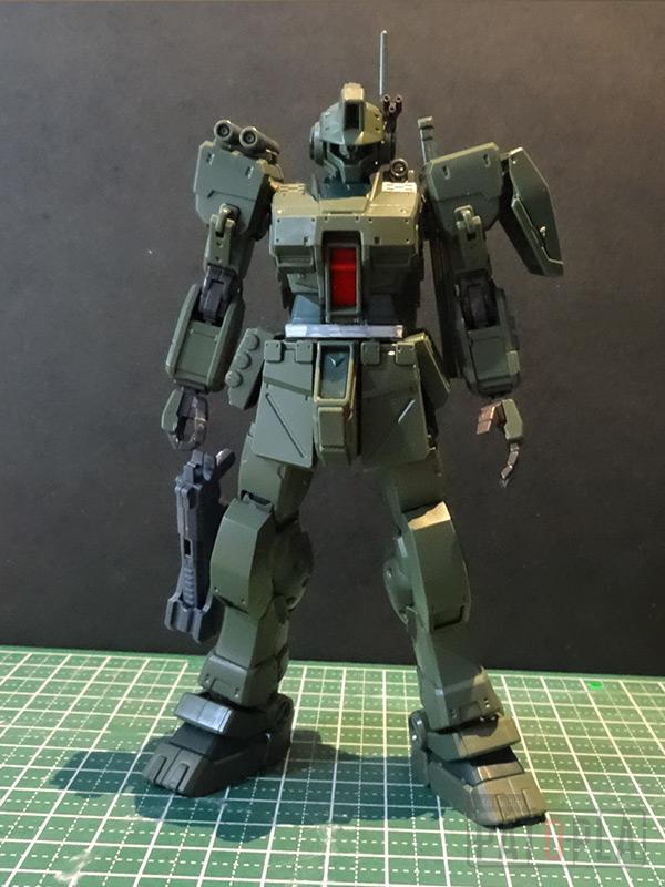 HGUC 1/144 ジェガンD型（護衛隊仕様） 改修・全塗装品 製作01 歯車に