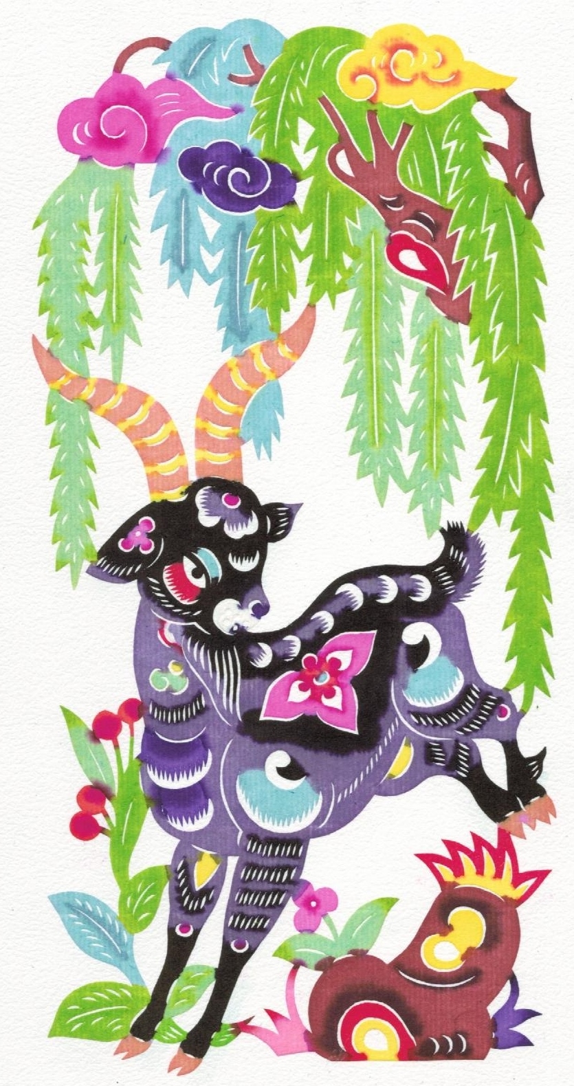 木版画 羊と少年 木版画 羊と少年 木版画 羊と少年