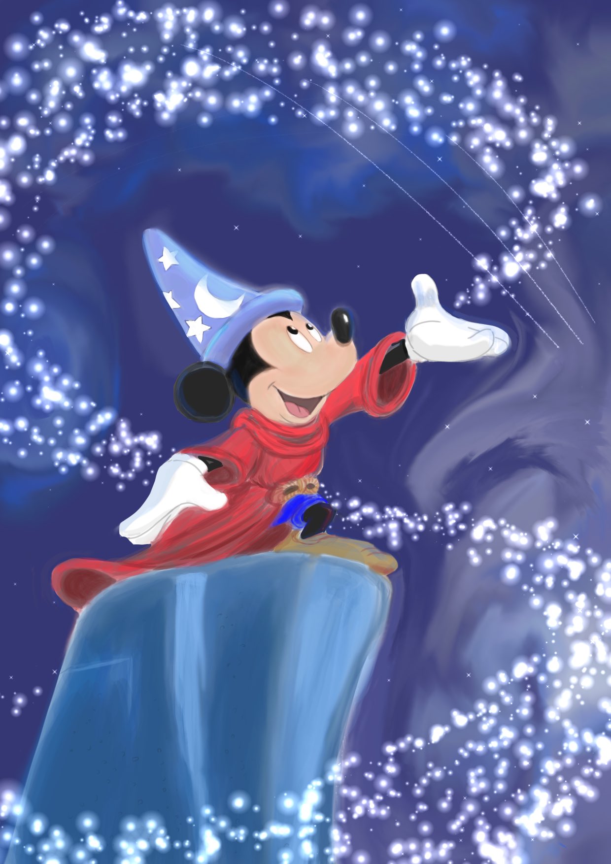 限定品☆ミッキーマウス 魔法使いの弟子 ファンタジア モデルシート