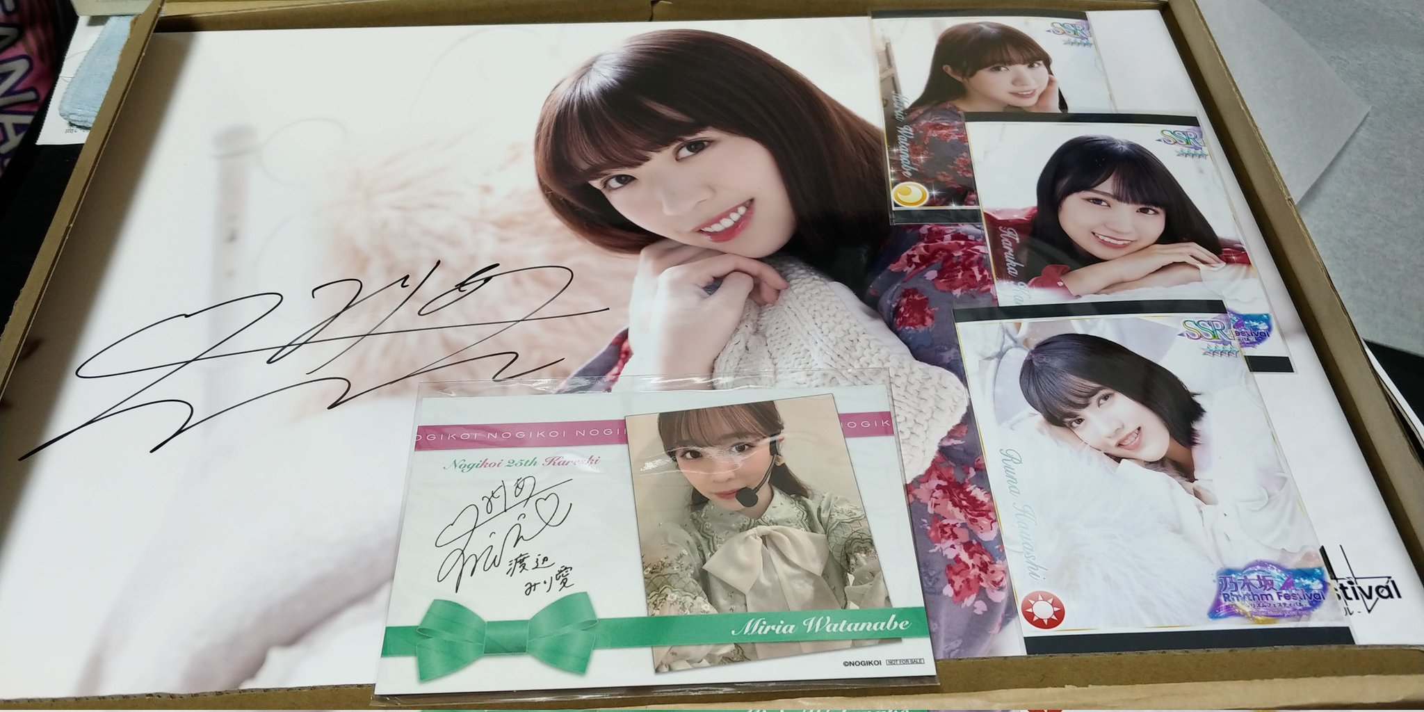 乃木坂46 愛宕心響 乃木フェス直筆サイン入りチェキと直筆サイン入りT