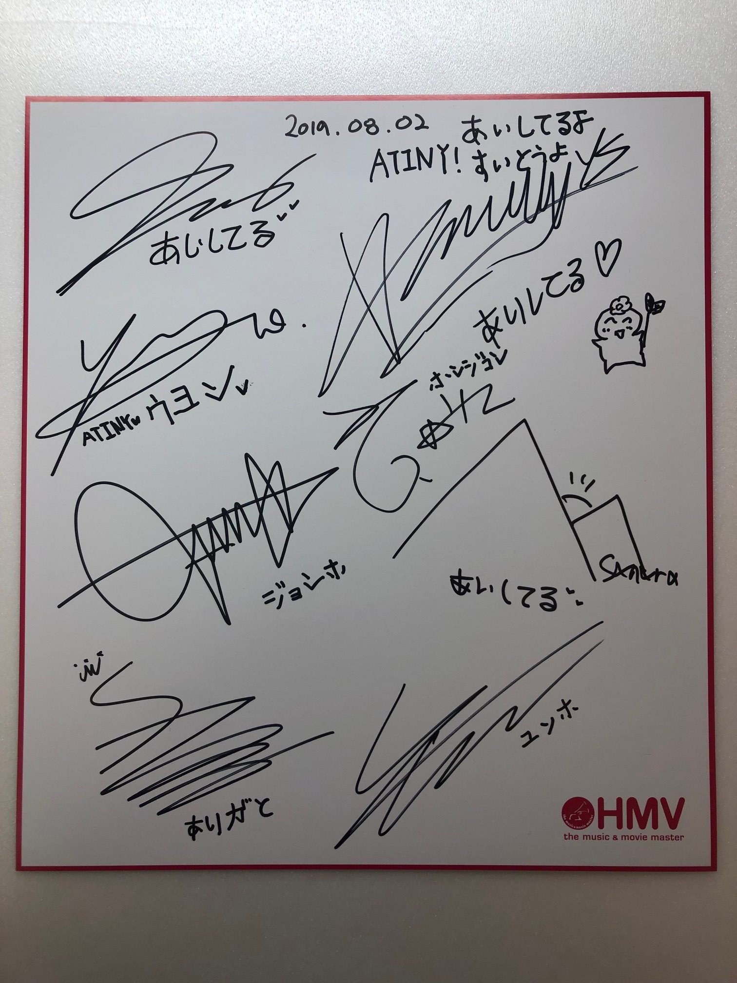 ATEEZ 直筆サイン入り ポラロイド チェキ ウヨン ATEEZ 直筆サイン入り