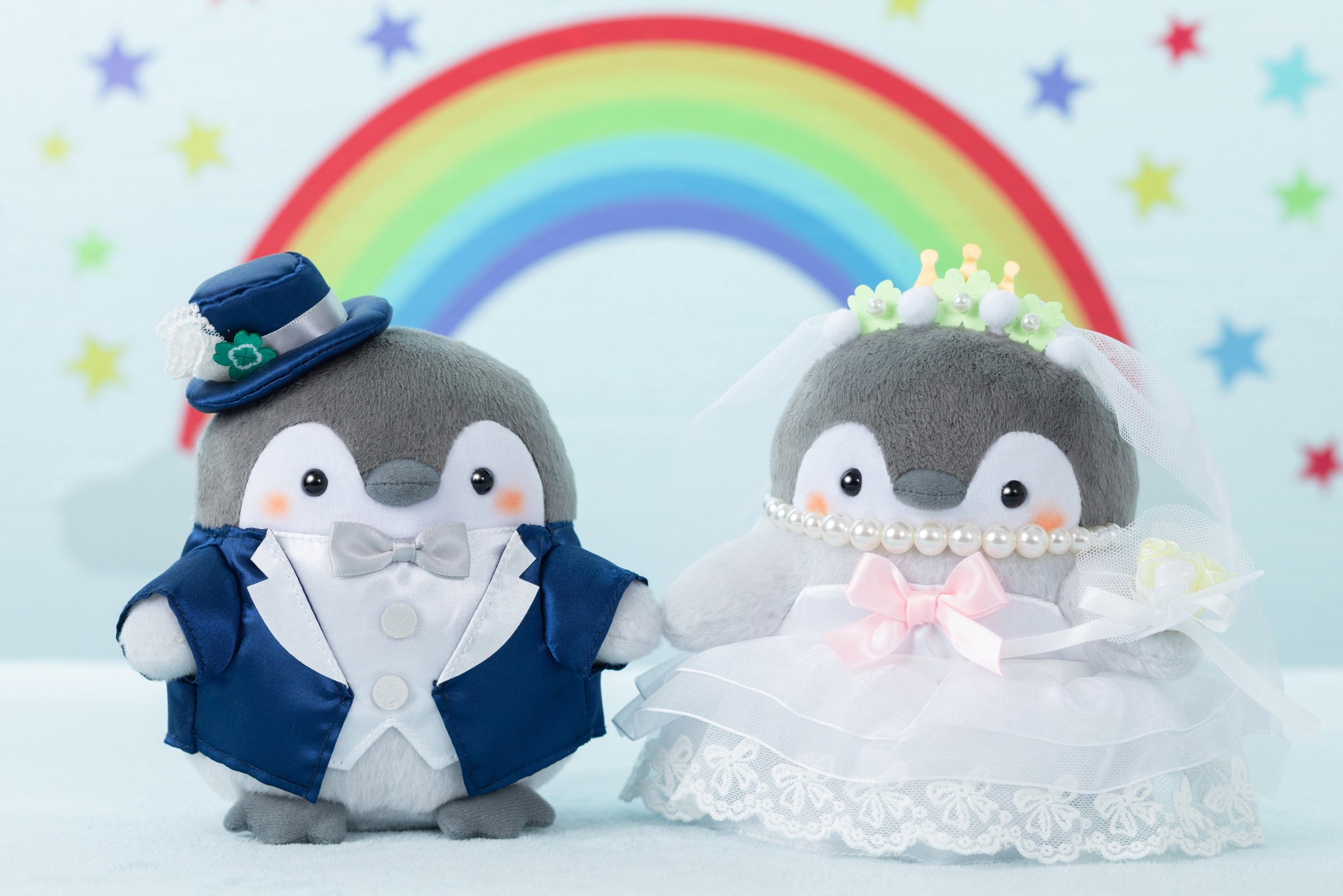 コウペンちゃん 新郎新婦さんになっちゃったぬいぐるみ