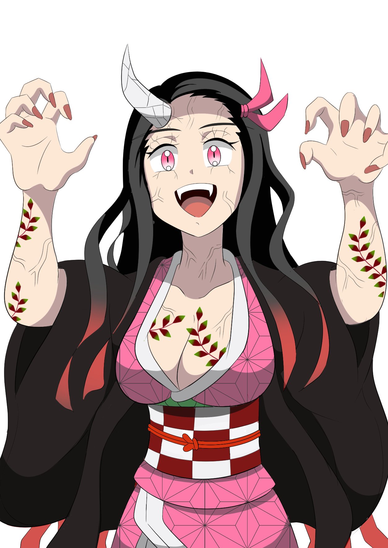 手描きイラスト】竈門禰豆子 鬼滅の刃