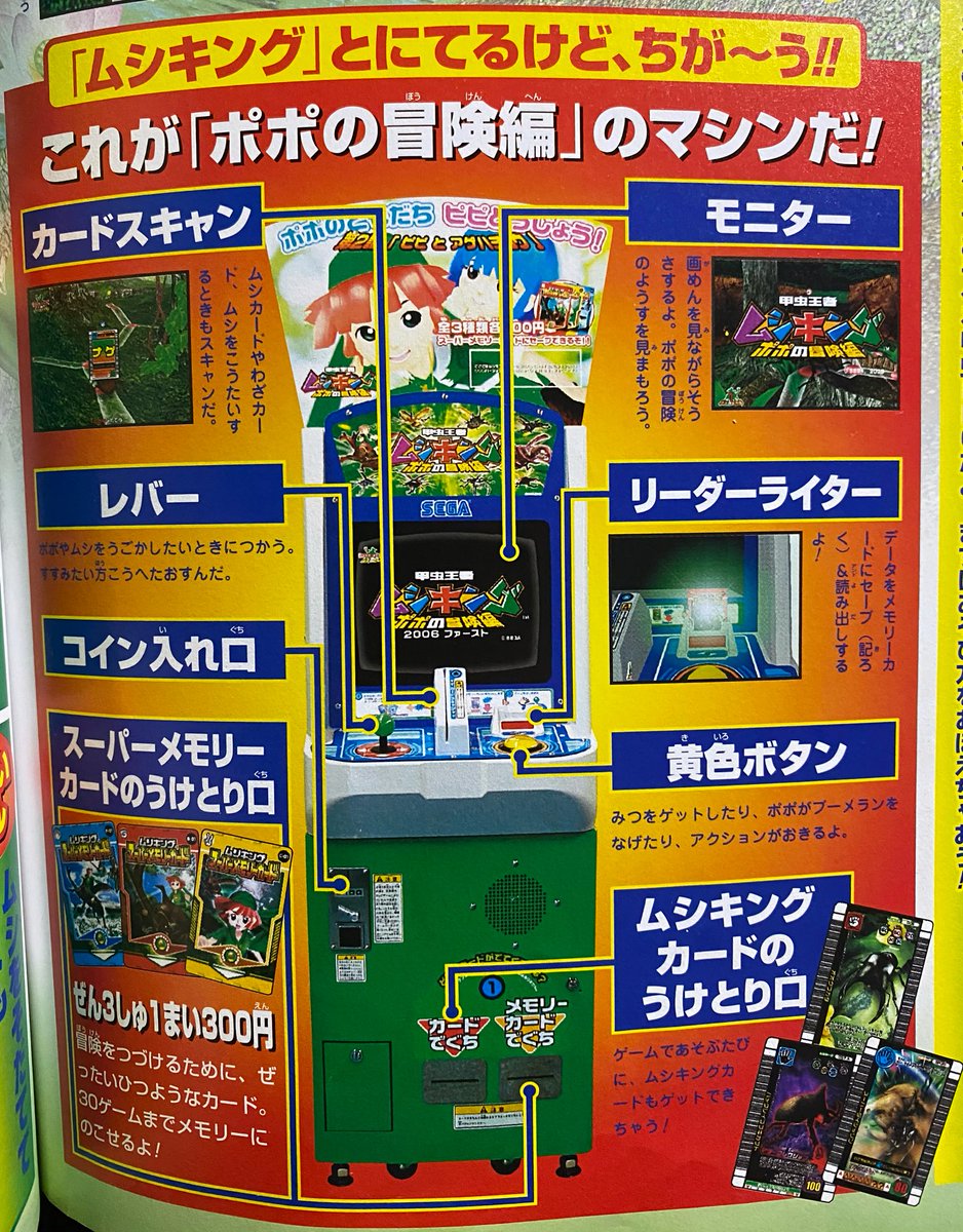 SEGA甲虫王者ムシキング筐体ポップボード2006夏ネイチャー第1弾