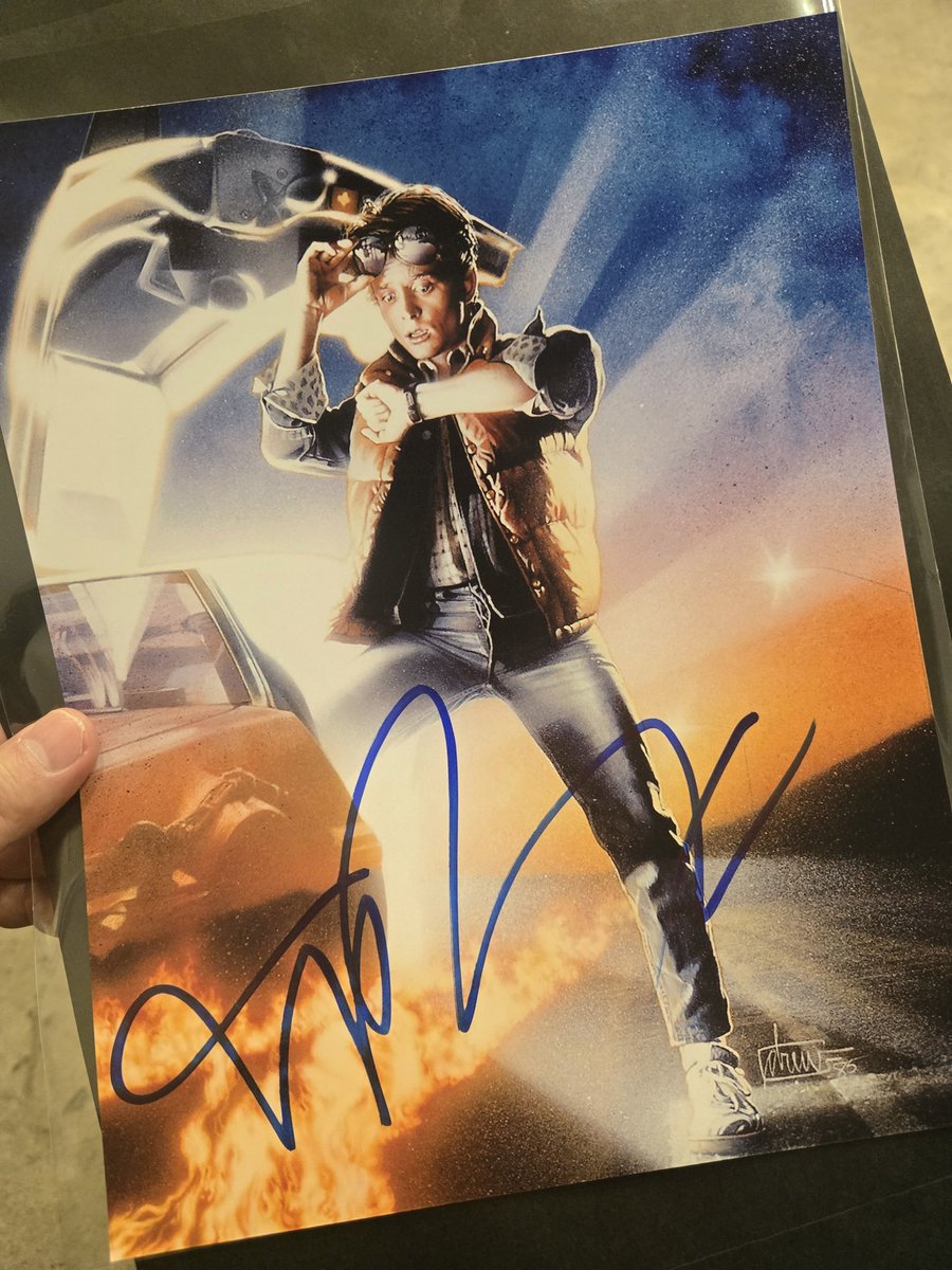マイケル・J・フォックス直筆サイン🖋️ 個人的にはもうクライマックス