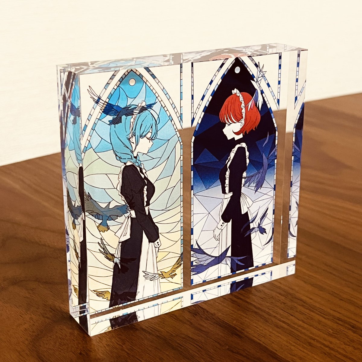 アクリルブロック（とステッカー）のサンプルが届きました！