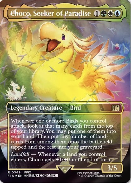 MTG x FINAL FANTASY・チョコボ・バンドル】 《桃源郷の探求者、チョコ