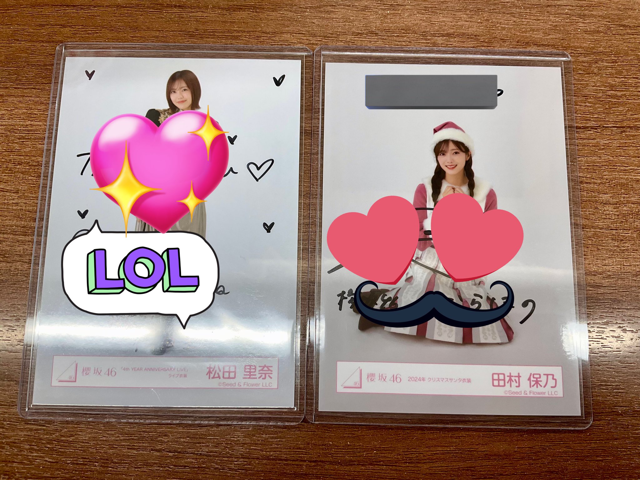 田村保乃 「何歳の頃に戻りたいのか？」 秘蔵生写真直筆サイン入り 櫻