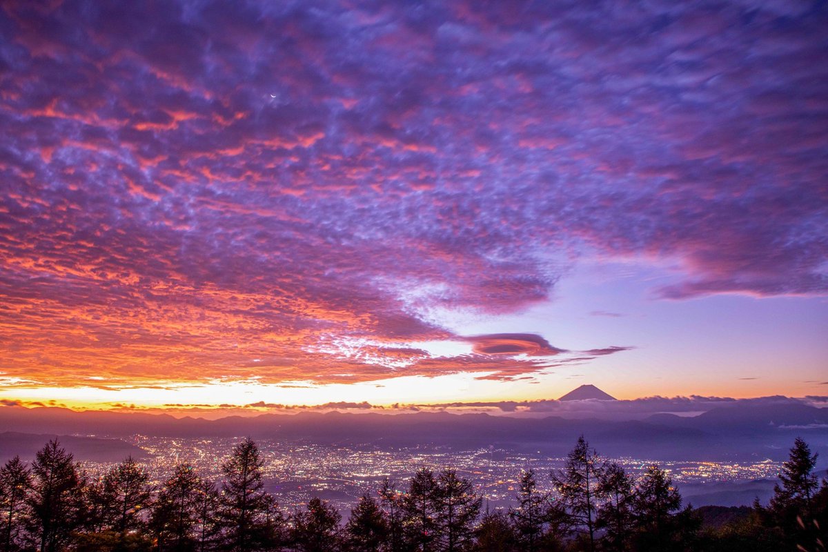 Jan Hartman ヴィンテージ風景コラージュ 水彩 夕焼け マウイ島 92
