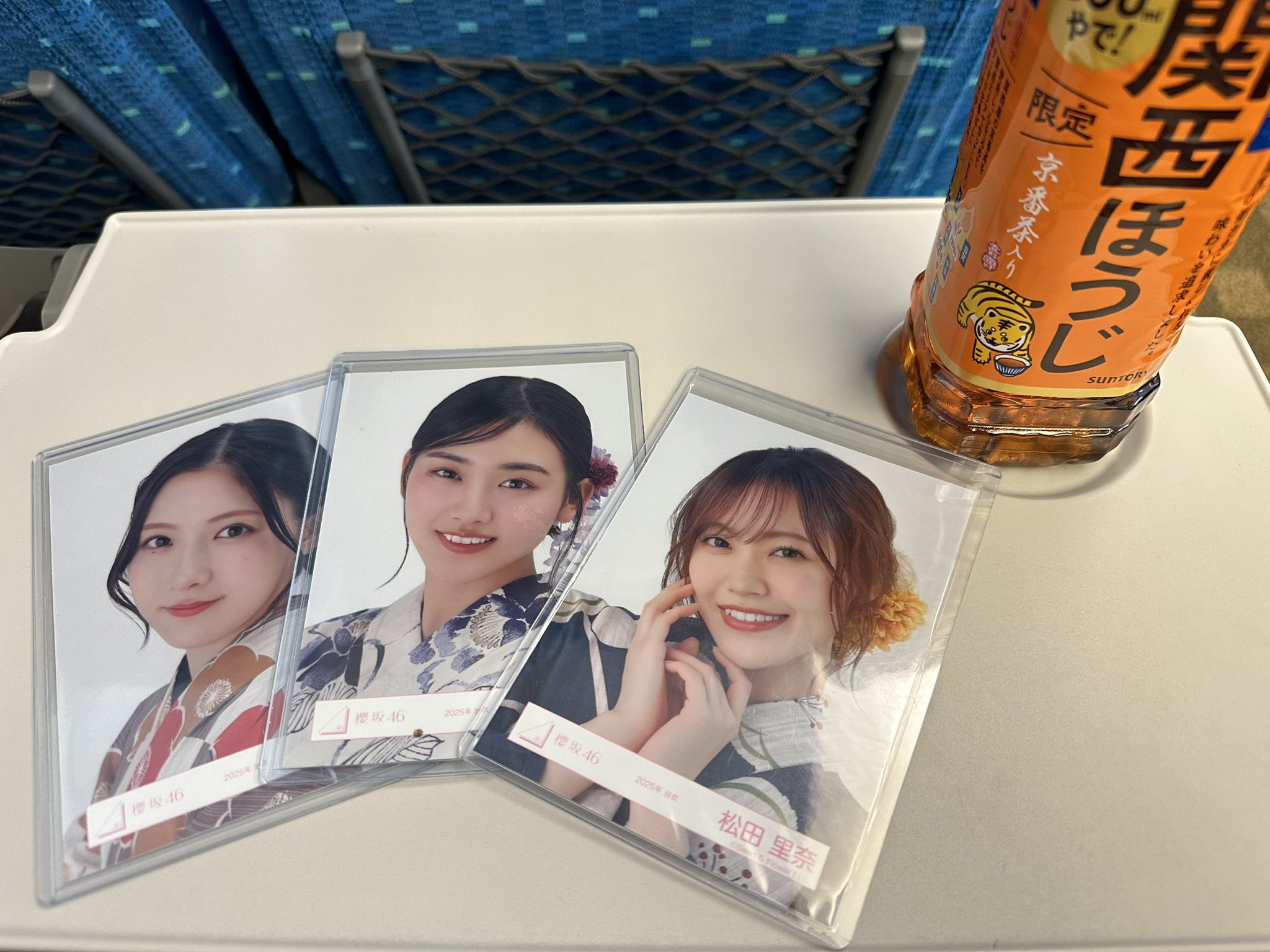 櫻坂46 松田里奈 2025年浴衣コーデ 直筆サイン生写真 櫻坂46 松田里奈