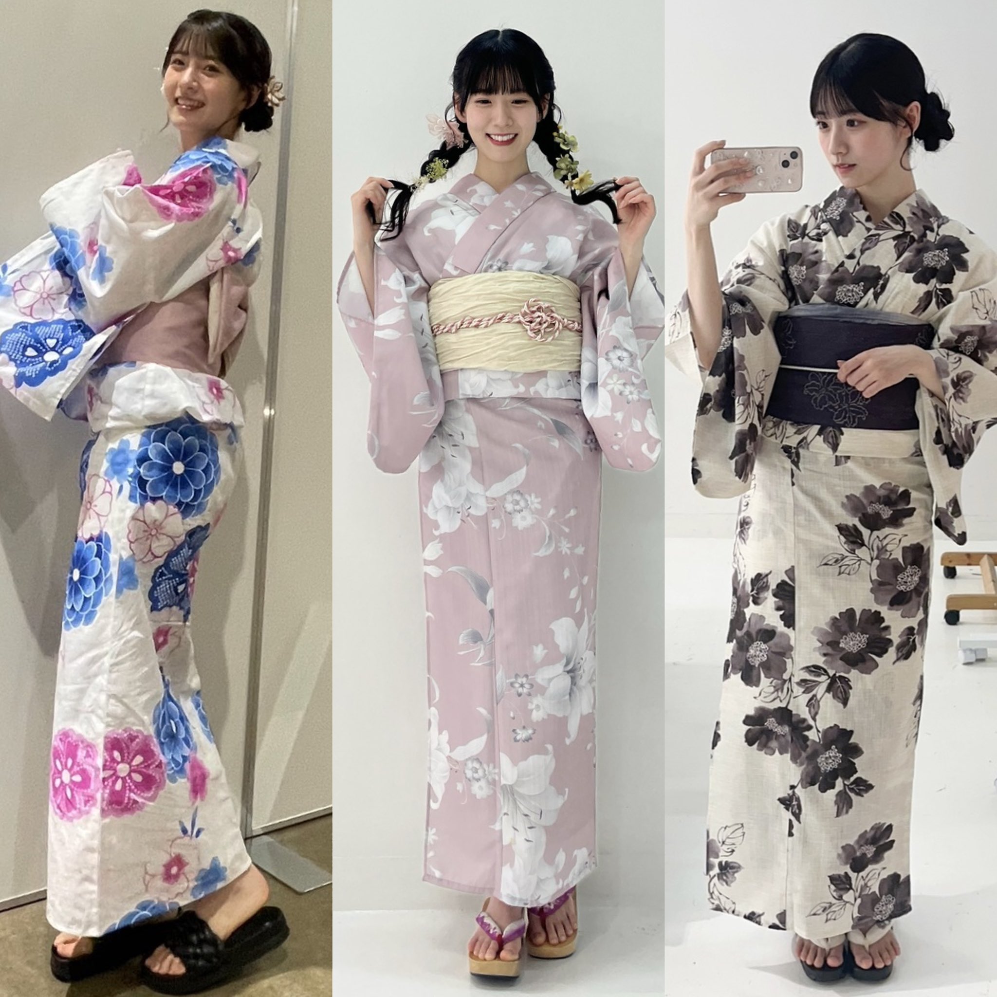 櫻坂46 石森璃花 2025浴衣（最新） 直筆サイン入り全身 櫻坂46