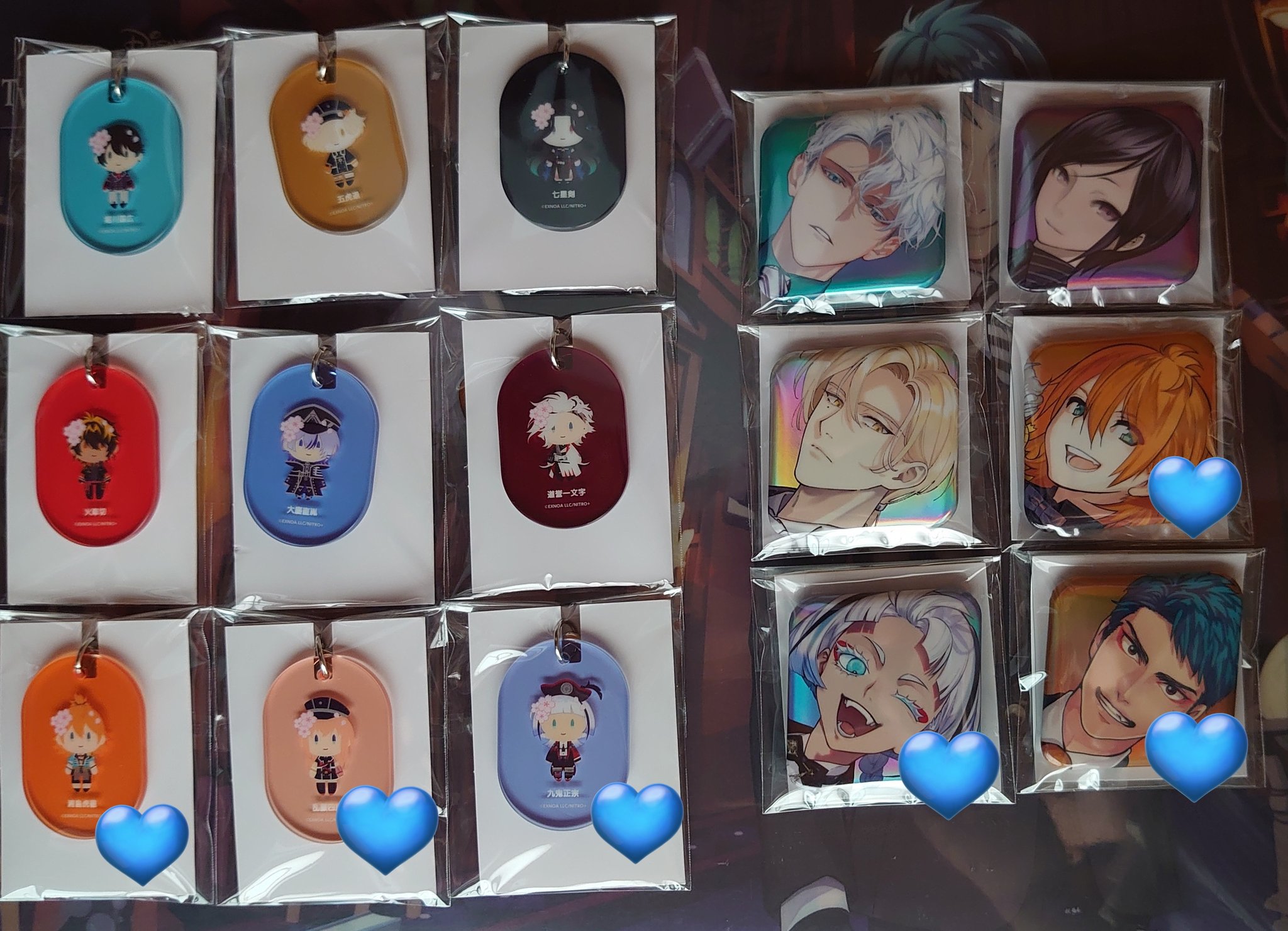 刀剣乱舞 大本丸博 2025 祝装 五月雨江 スクエア缶バッジ セット 刀剣